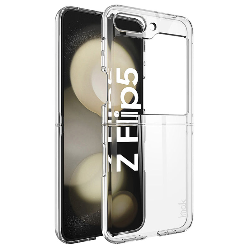 IMAK Crystal Case II Pro Phone Case for Samsung Galaxy Z Flip5 5G , Two-Piece Design Hard PC Clear Cover (Upper Cover+Lower Cover) IMAK Crystal Case II Pro Phone Case for Samsung Galaxy Z Flip5 5G , Two-Piece Design Hard PC Clear Cover (Upper Cover+Lower Cover)